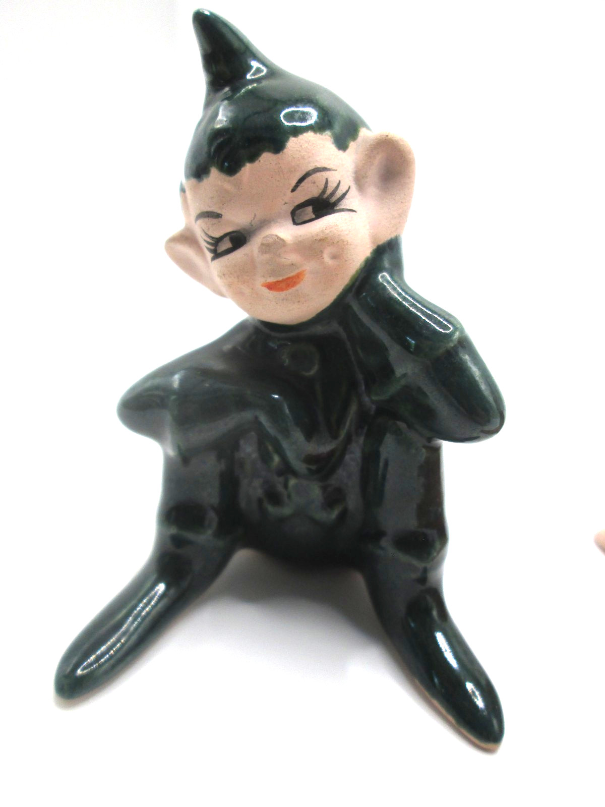 1 Elf Pixie Gilner One Green Sitting Elf