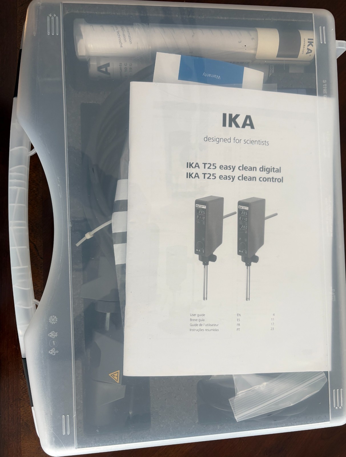 IKA T 25 Ultra-Turrax Homogenizer Disperser Pre-owned IKA T 25 Ultra-Turrax Homogenizer Disperser Pre-owned