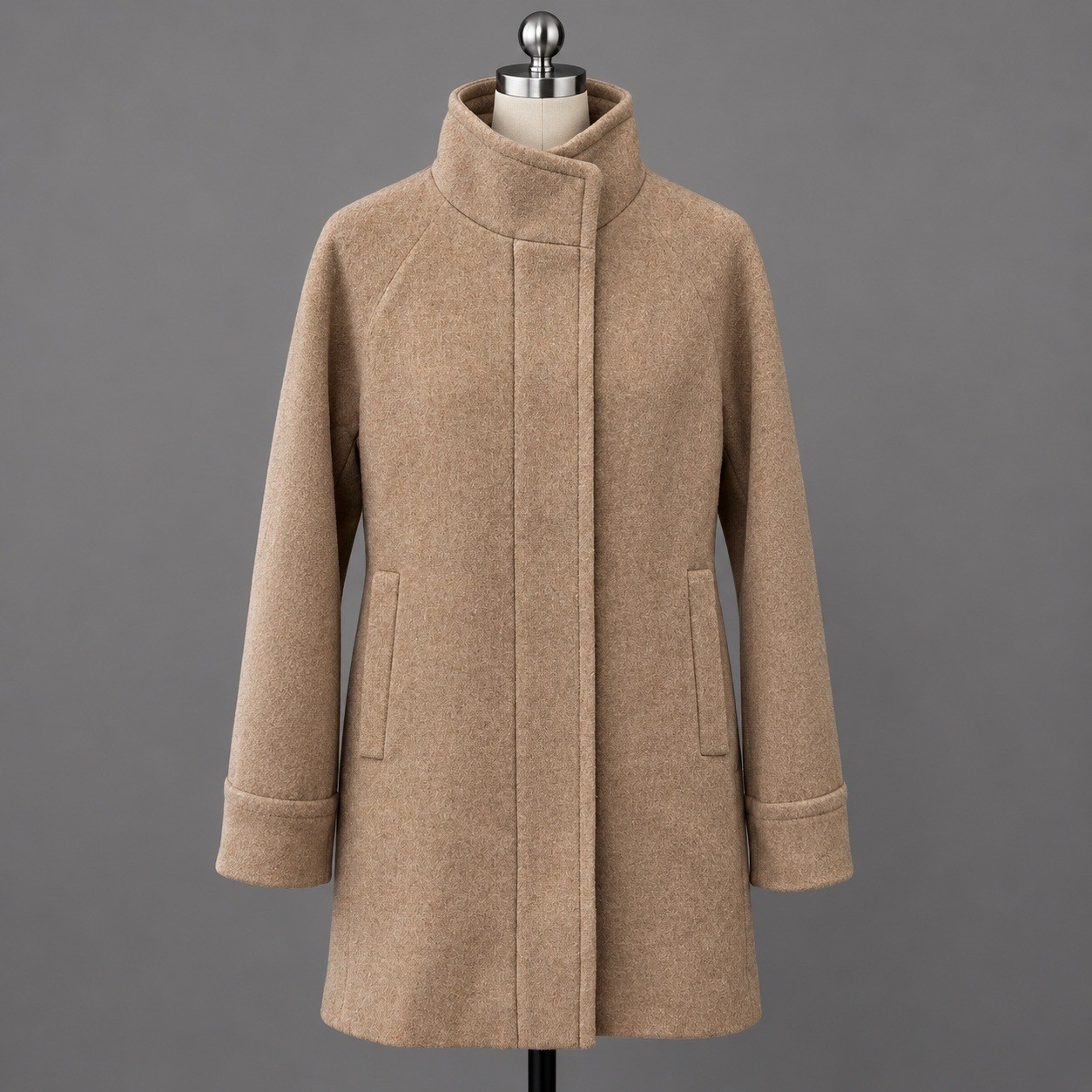 J.Crew Coat Womens 8 Stadium Cloth Nello Gori Wool Blend Tan NWT MSRP $350