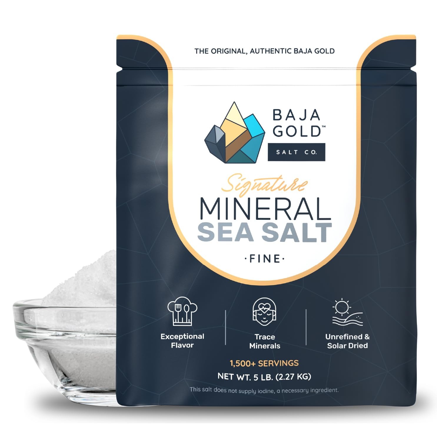 Baja Gold Signature Mineral Sea Salt  Recommended by Gary Brecka  Authentic F...