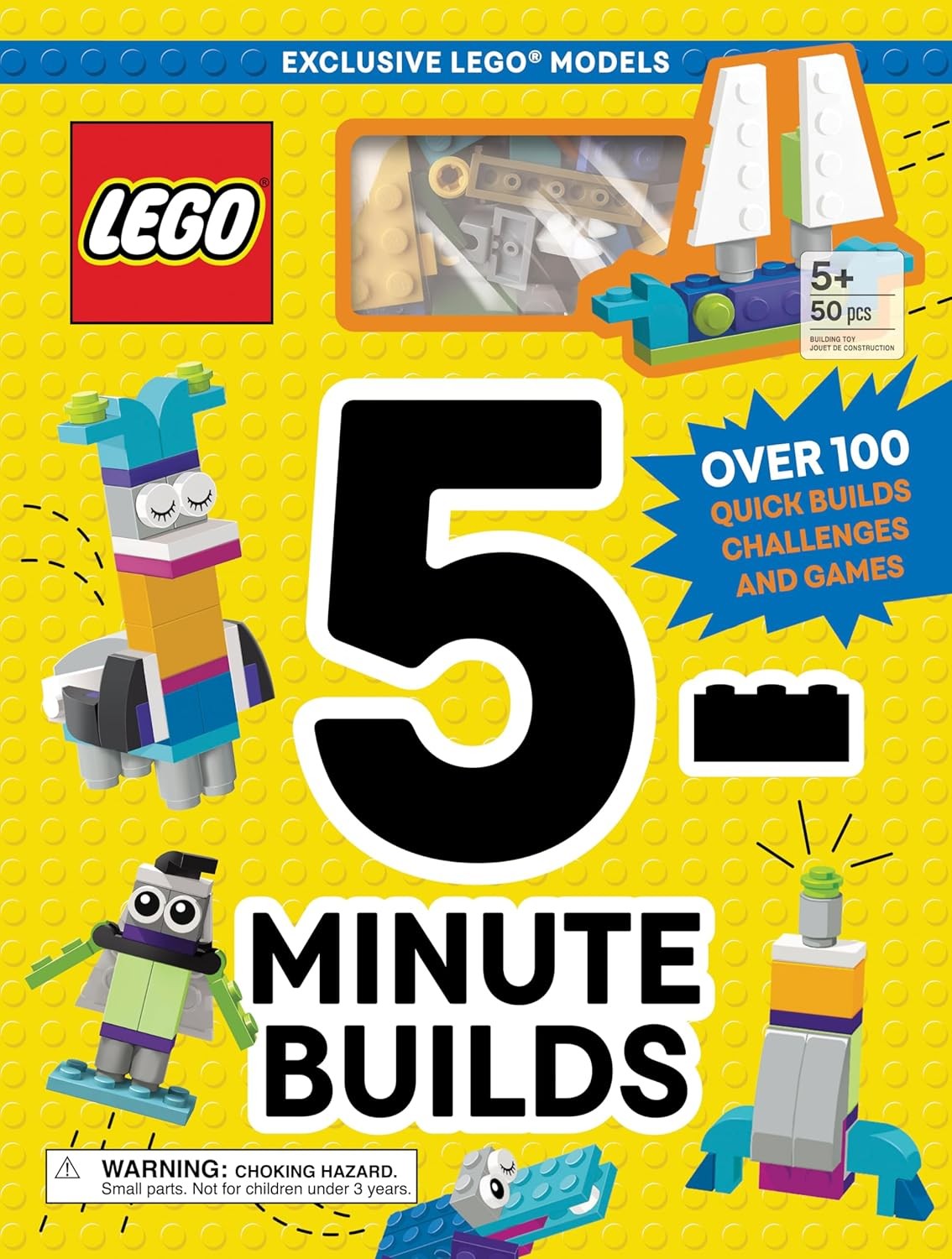 LEGO(R) Books 5-Minute Builds: 100+ Quick Model Build Ideas, Basic Brick Kit,...