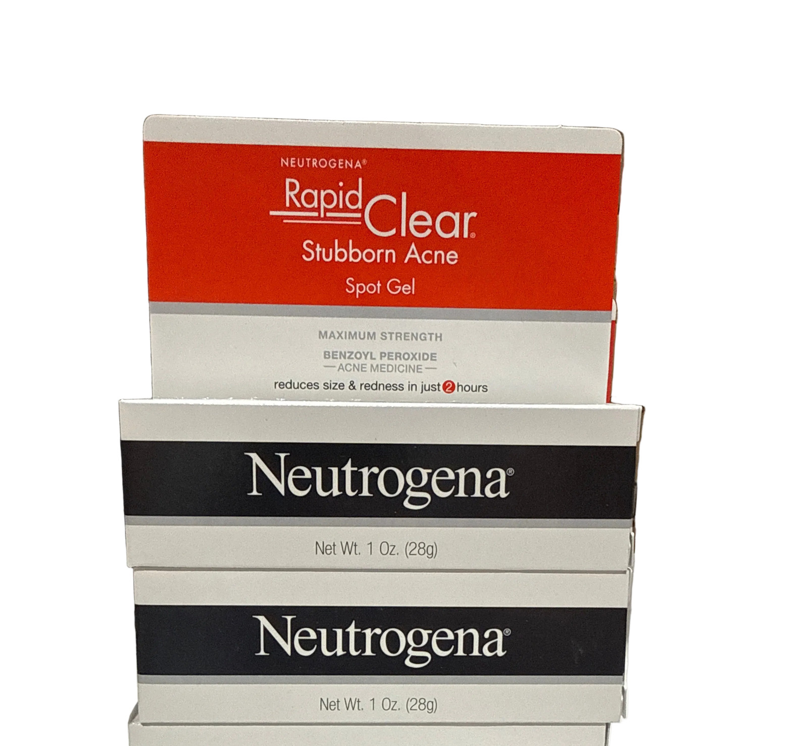 2x 1/27 Neutrogena Rapid Clear Stubborn Acne Spot Treatment Gel - 1oz