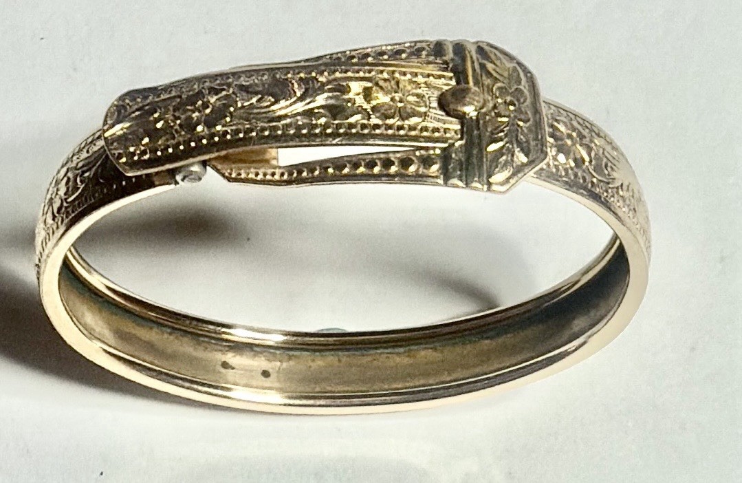 ANTIQUE MARSH PAT. 1892-930 YOUNG GIRLS GOLD FILLED BRACELET 4 7/8\