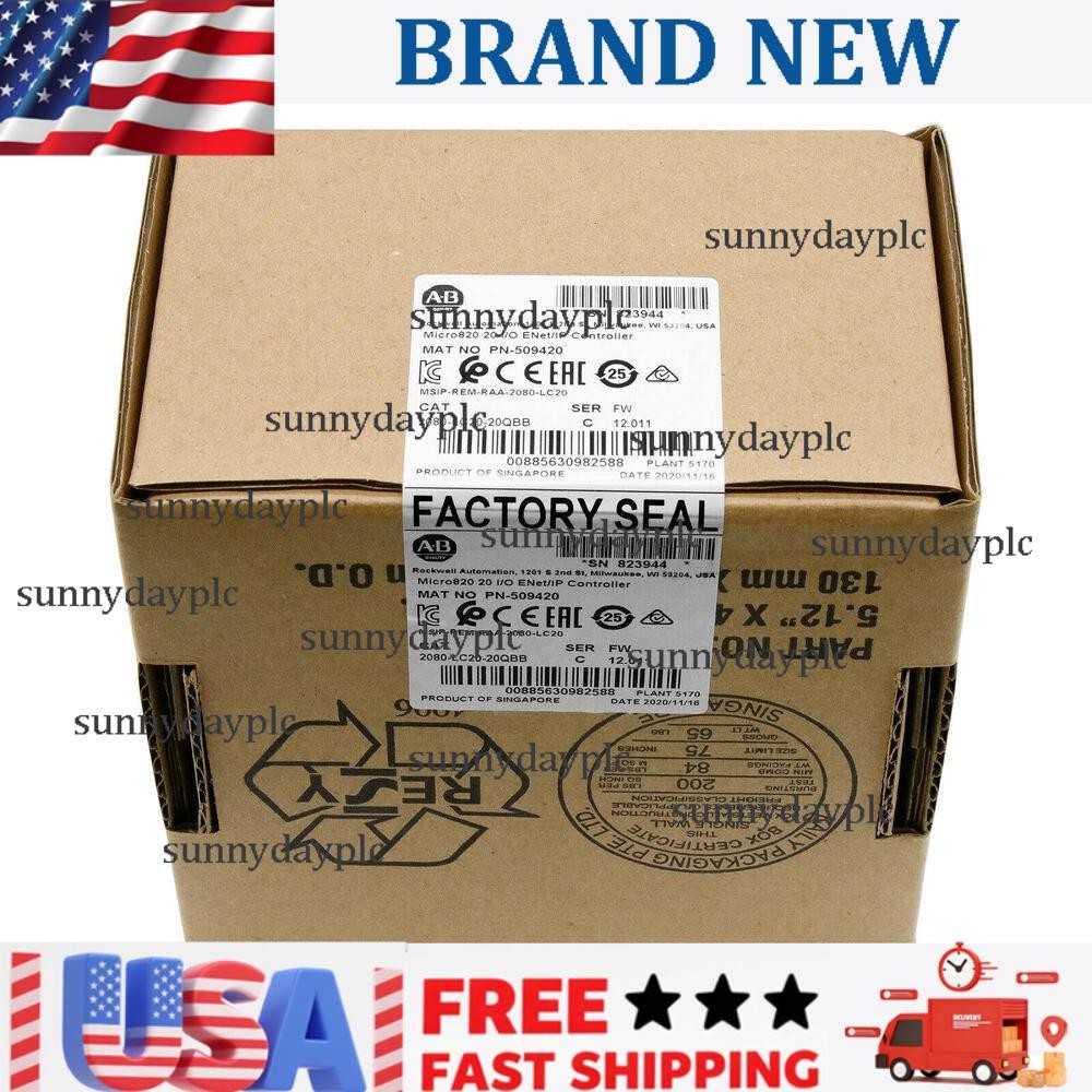 New Original AB 2080-LC20-20QBB Micro820 20 I/O ENet/IP Controller