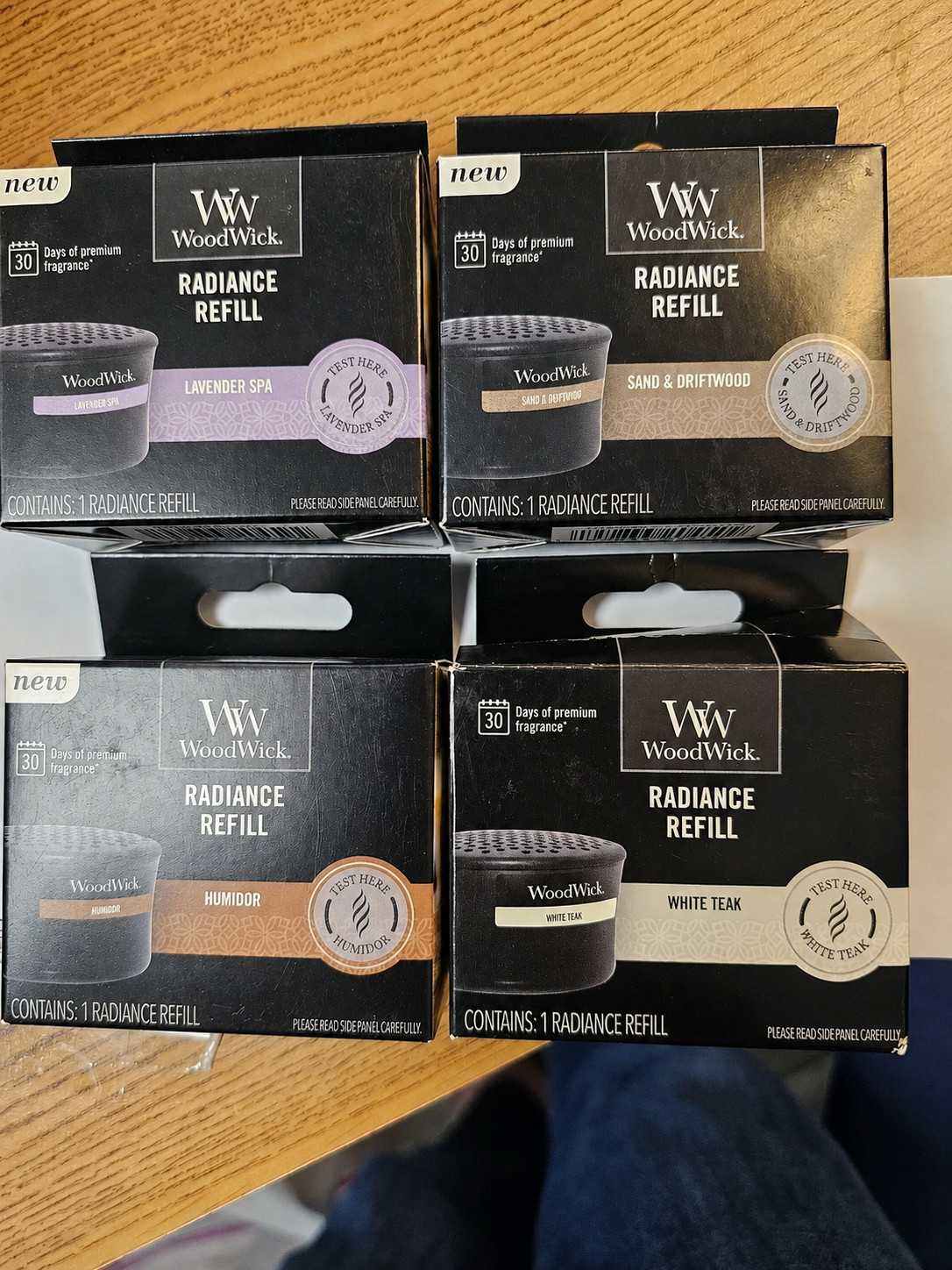 4 WoodWick Radiance Fragrance Refill BUNDLE 4 different scents SEE DESCRIPTION