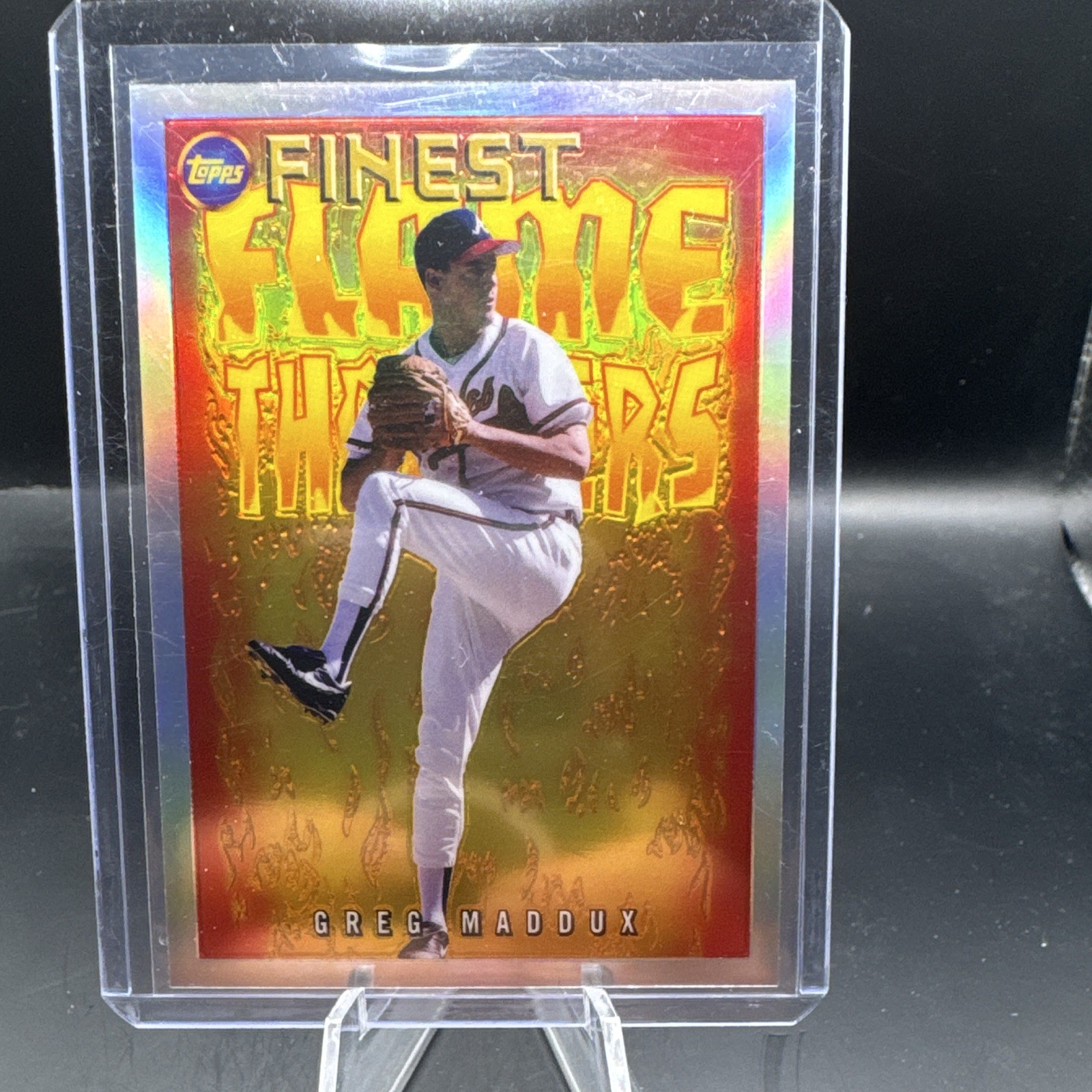 2022 Topps Finest Flashbacks - Flame Throwers Greg Maddux #FT-6