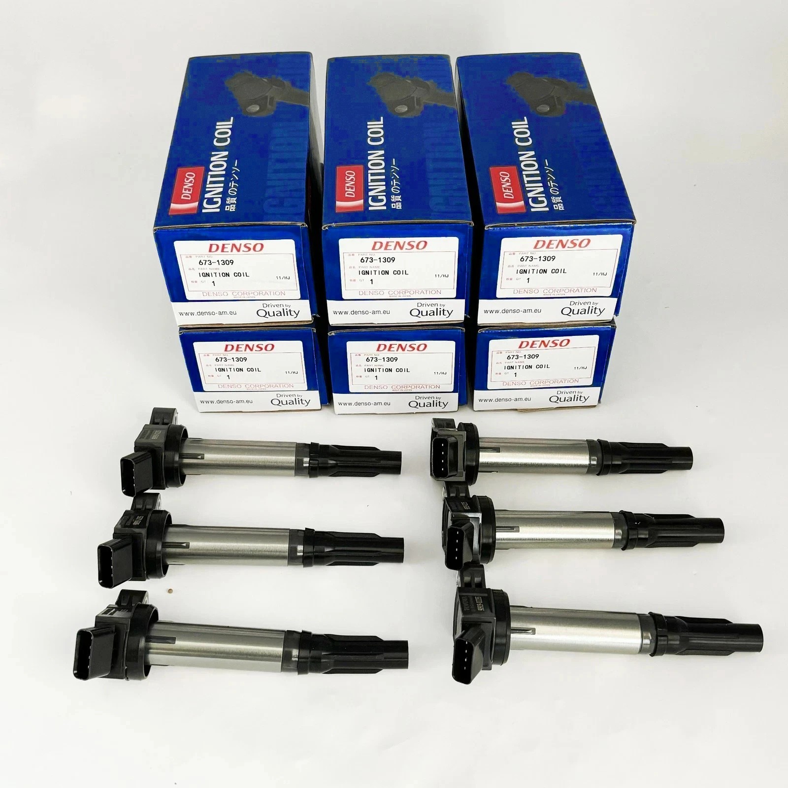 6X OEM DENSO Ignition Coil For 2005-2022 Toyota Lexus I4 V6 V8, 90919-A2005