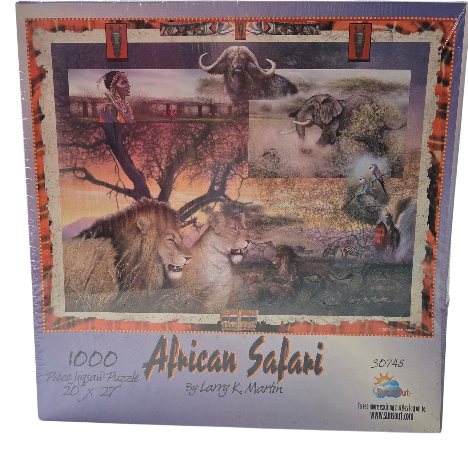 NEW SunsOut Unisex Sealed Cardboard African Safari 1000 Piece Wildlife Puzzle
