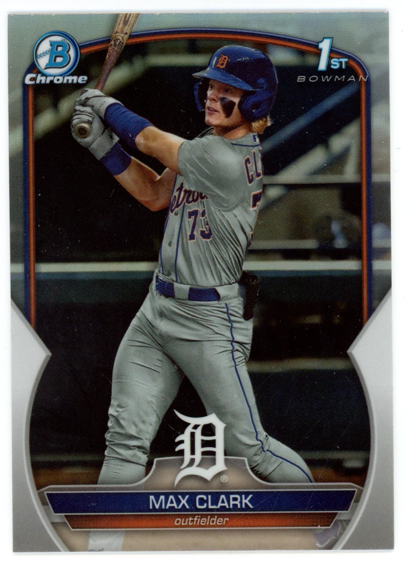2023 Bowman Draft Chrome Max Clark Refractor # BDC-76 Tigers