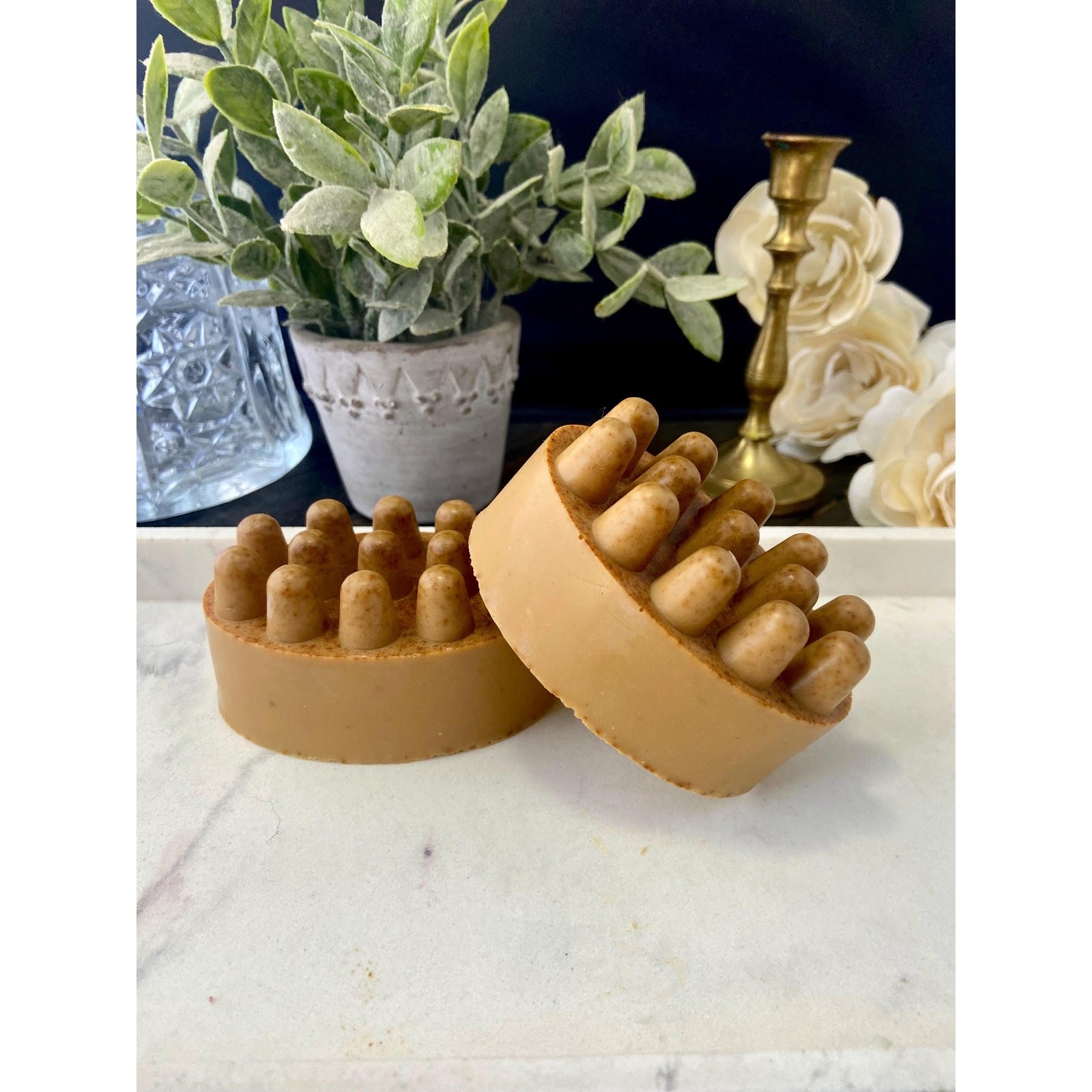 Turmeric Gold Milk Handcrafted Massage Soap Bar, Unisex & Couple Gift