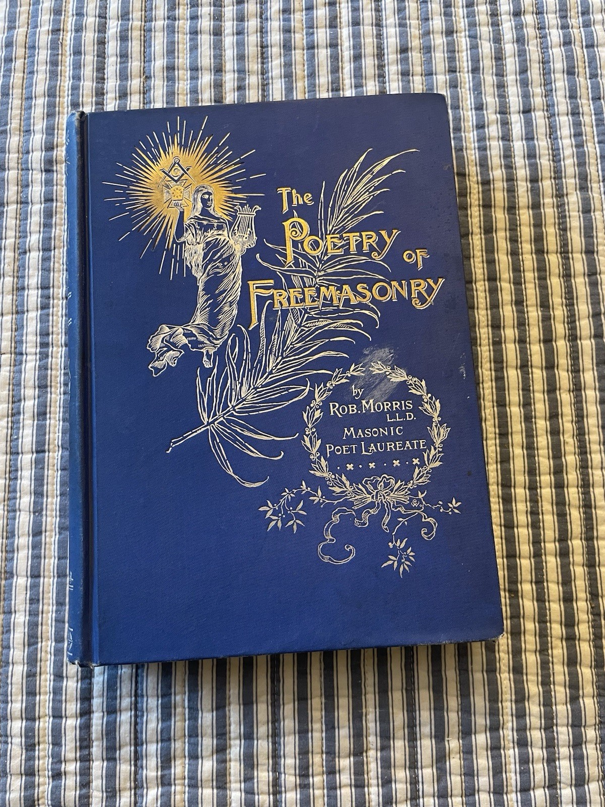 Poetry of Freemasonry Rob Morris 1895 Masonic Poet Laureate Antique Hardcover
