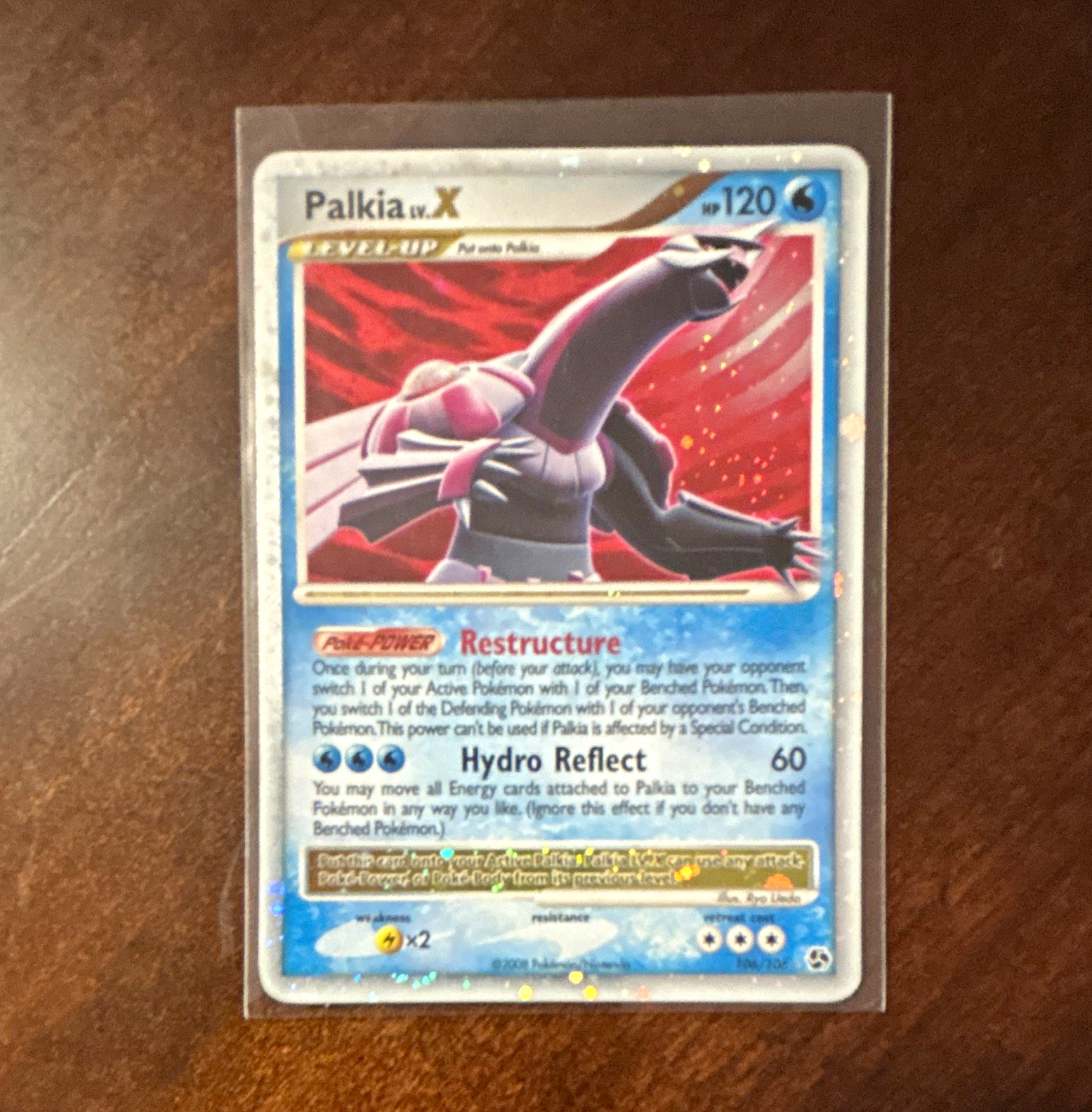 Pokémon TCG Palkia LV.X Great Encounters Holo Ultra Rare 106/106 120 HP Pokémon TCG Palkia LV.X Great Encounters Holo Ultra Rare 106/106 120 HP
