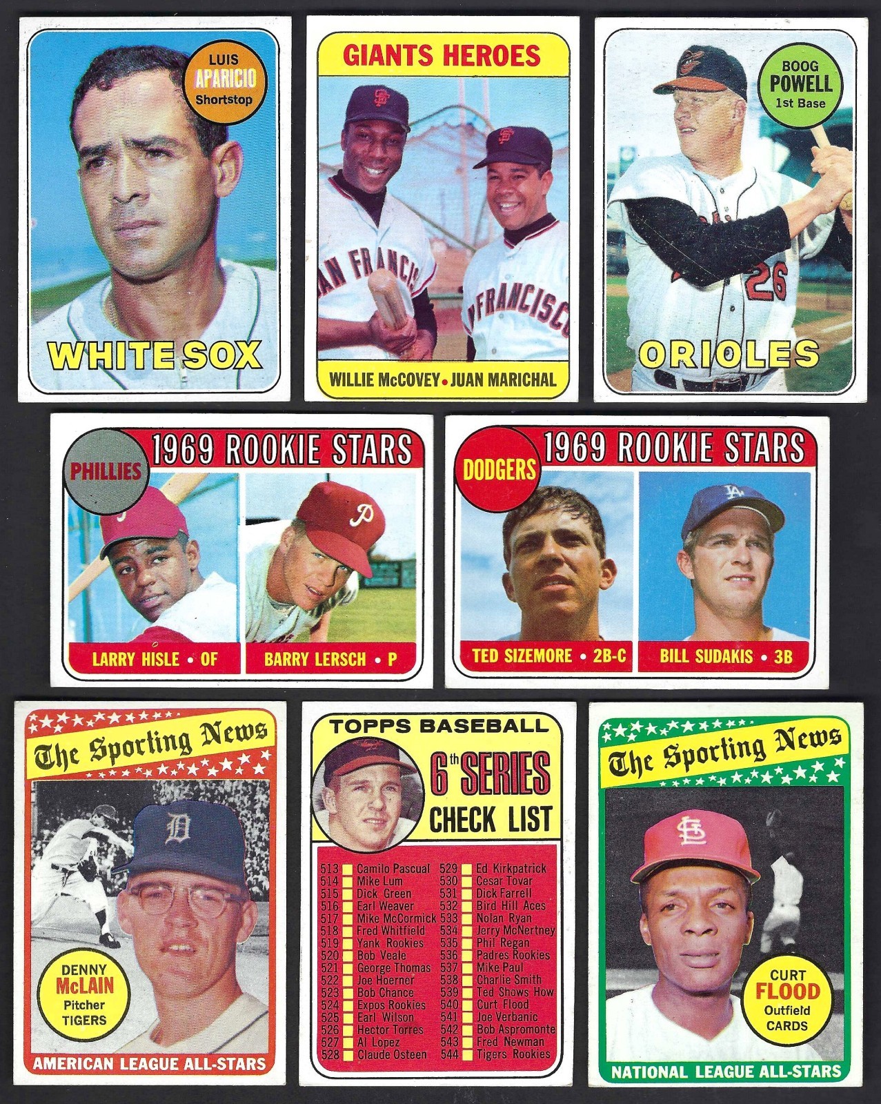 1969 Topps Baseball $1.49 PER PICK (2 PICK MINIMUM) Complete Your Set