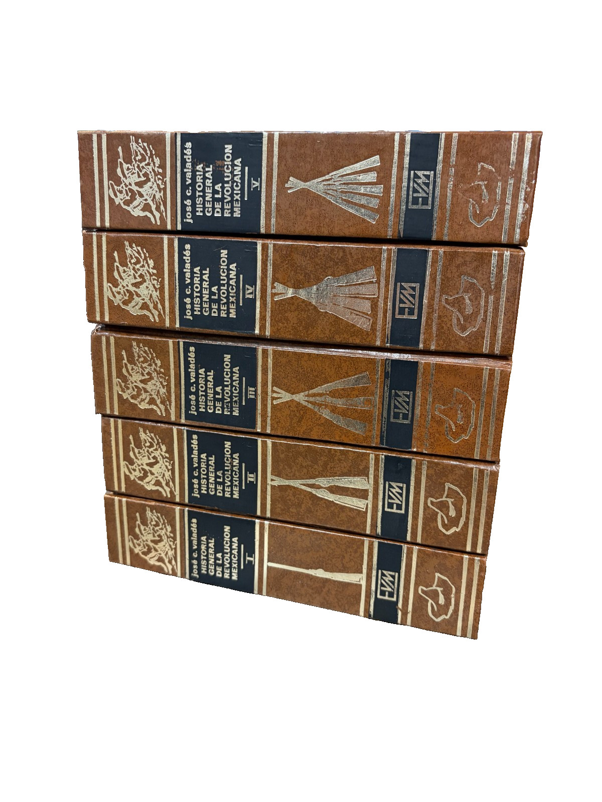 Historia General de la Revolución Mexicana by Jose Valades 1-5 Spanish Edition