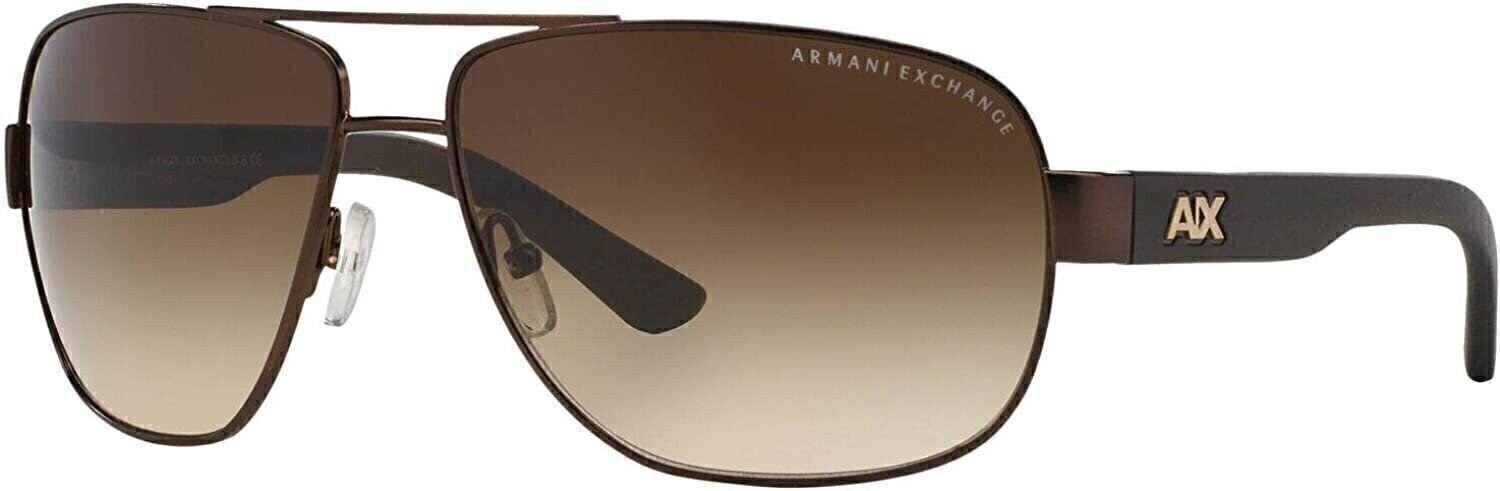 A|X Armani Exchange Men\'s AX2012S 605813 Rectangular Metal Sunglasses
