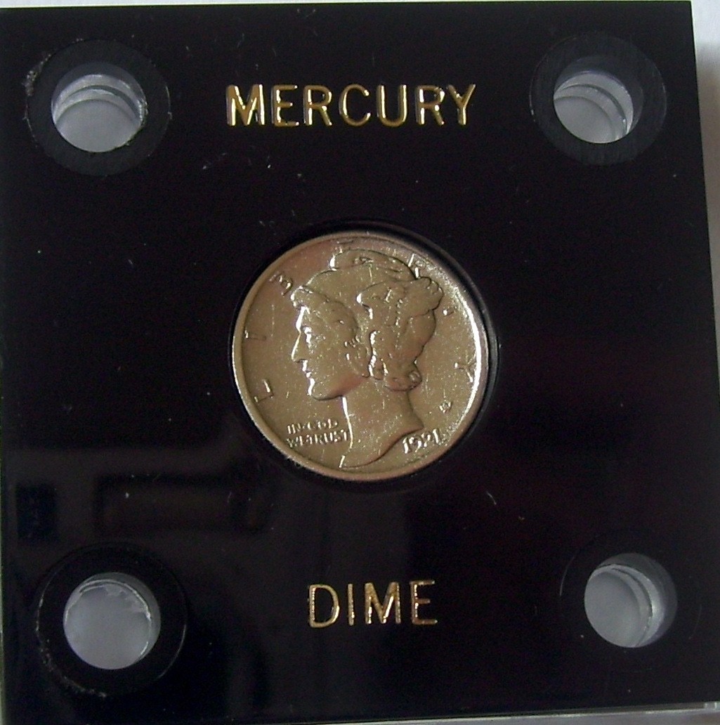 A VERY NICE 1921-D MERCURY DIME AU QUALITY....GREAT KEY DATE
