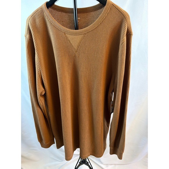 Sonoma Goods For Life Mens 2XB Waffle Knit Thermal Long Sleeve Shirt Brown Sonoma Goods For Life Mens 2XB Waffle Knit Thermal Long Sleeve Shirt Brown
