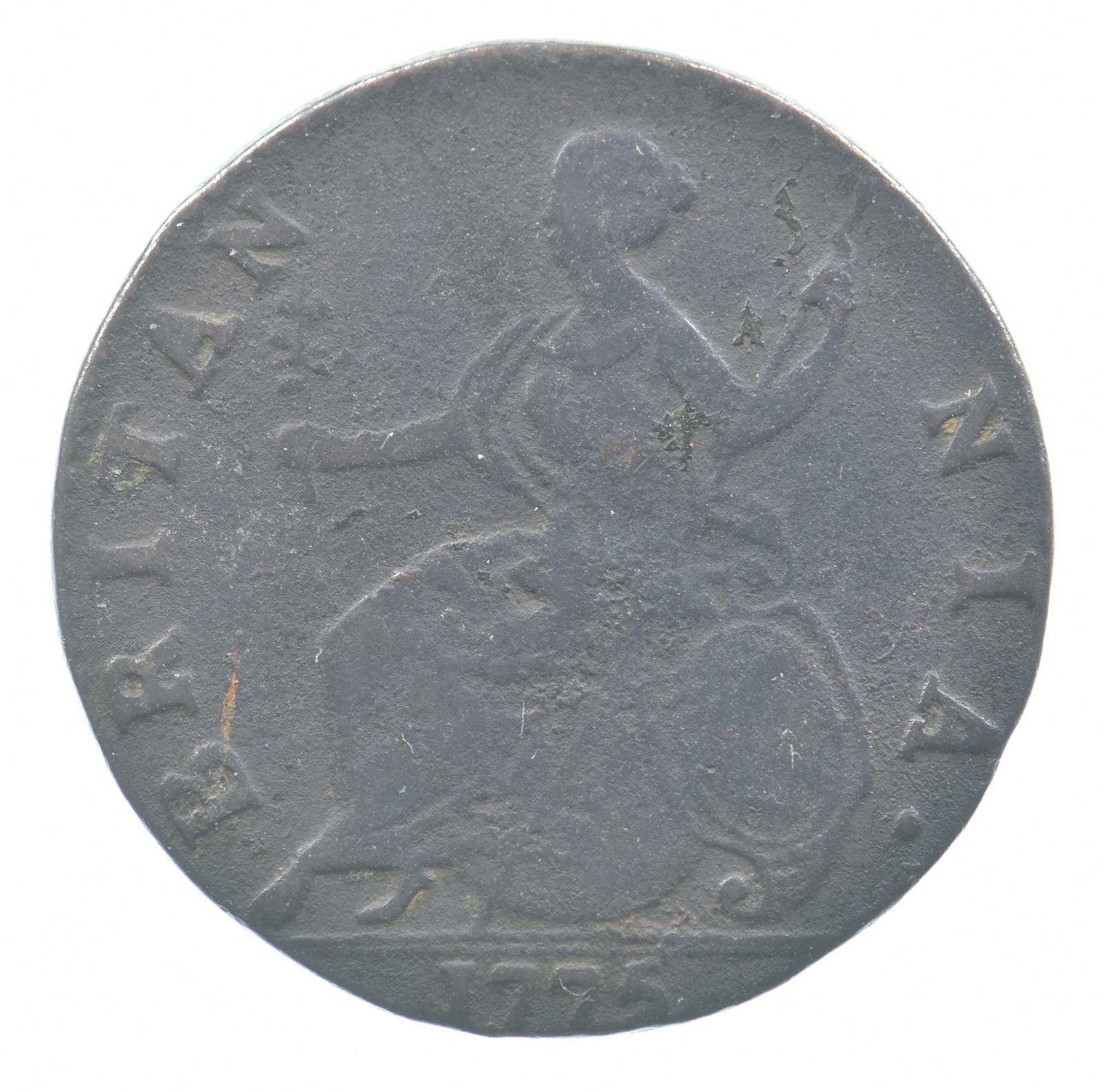 1775 Great Britain Halfpenny George III *0011 1775 Great Britain Halfpenny George III *0011