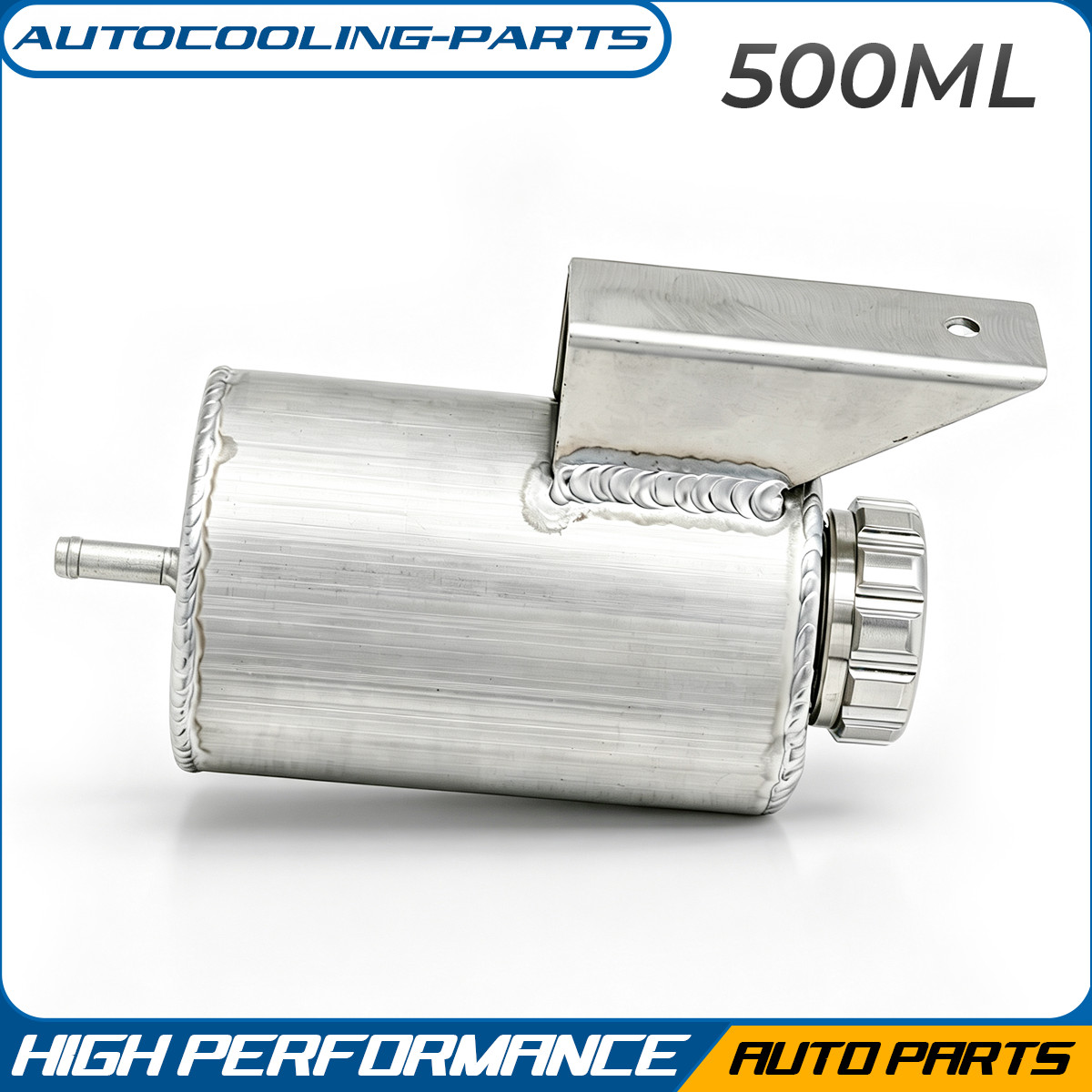 Aluminum Radiator Coolant Overflow Catch Tank Reservoir Bottle 500ml Universal