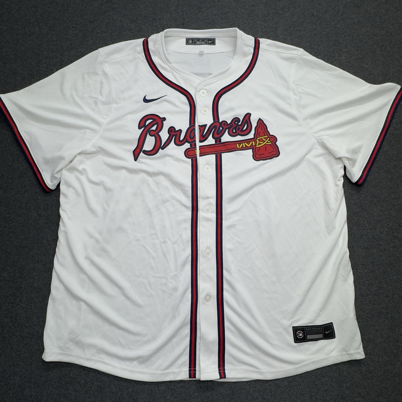 Nike Terry Pendleton #9 Atlanta Braves MLB Jersey Men’s 3XL White NWOT