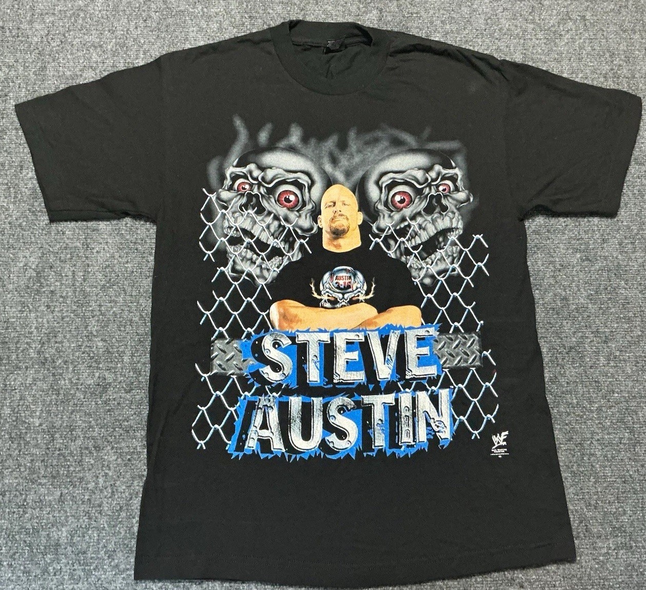 NWOT Vtg WWF Steve Austin Professional Hardcore Wrestler Graphic Shirt One Size NWOT Vtg WWF Steve Austin Professional Hardcore Wrestler Graphic Shirt One Size