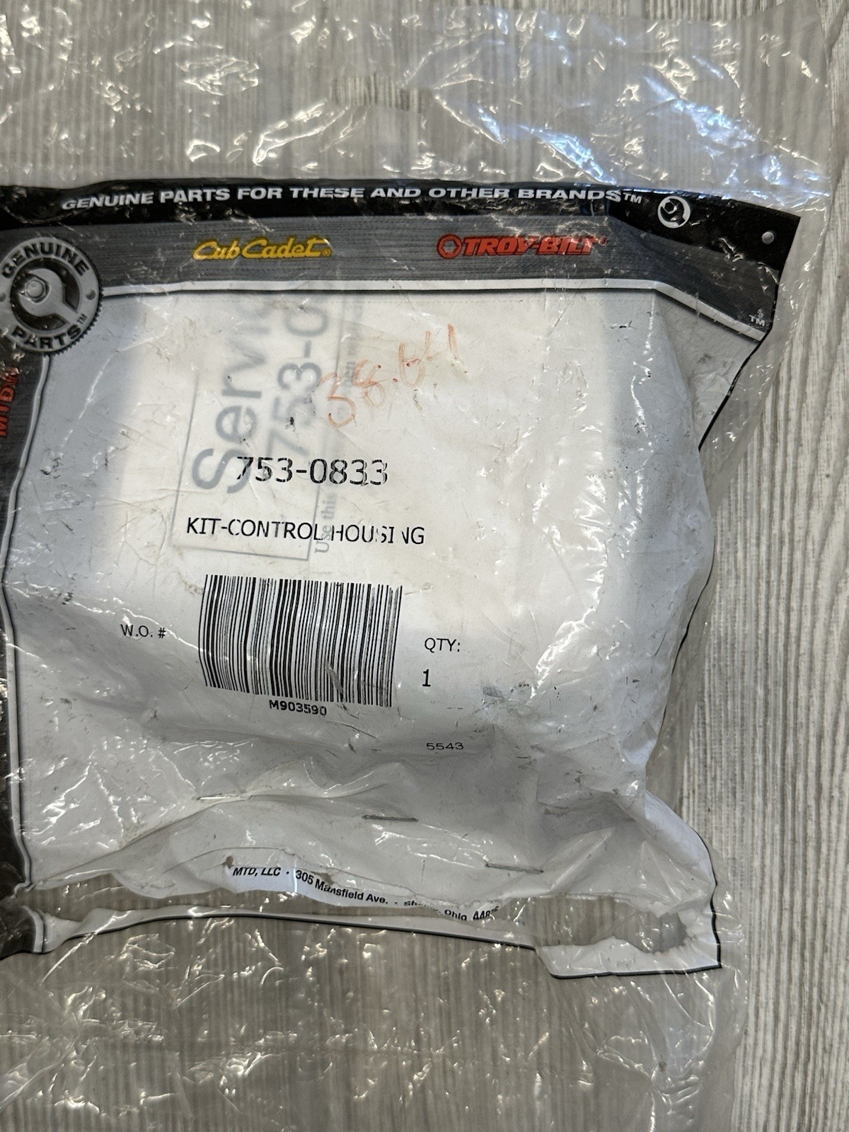 NEW OEM 753-0833 MTD Control Housing Kit NOS NEW OEM 753-0833 MTD Control Housing Kit NOS