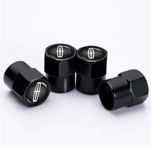Compatible with Lincoln 4Pcs Tire Valve Stem Caps Black Anodized Aluminum Set Compatible with Lincoln 4Pcs Tire Valve Stem Caps Black Anodized Aluminum Set