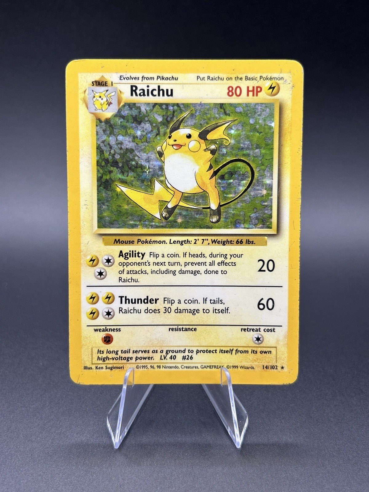 Raichu Base Set 14/102 HP
