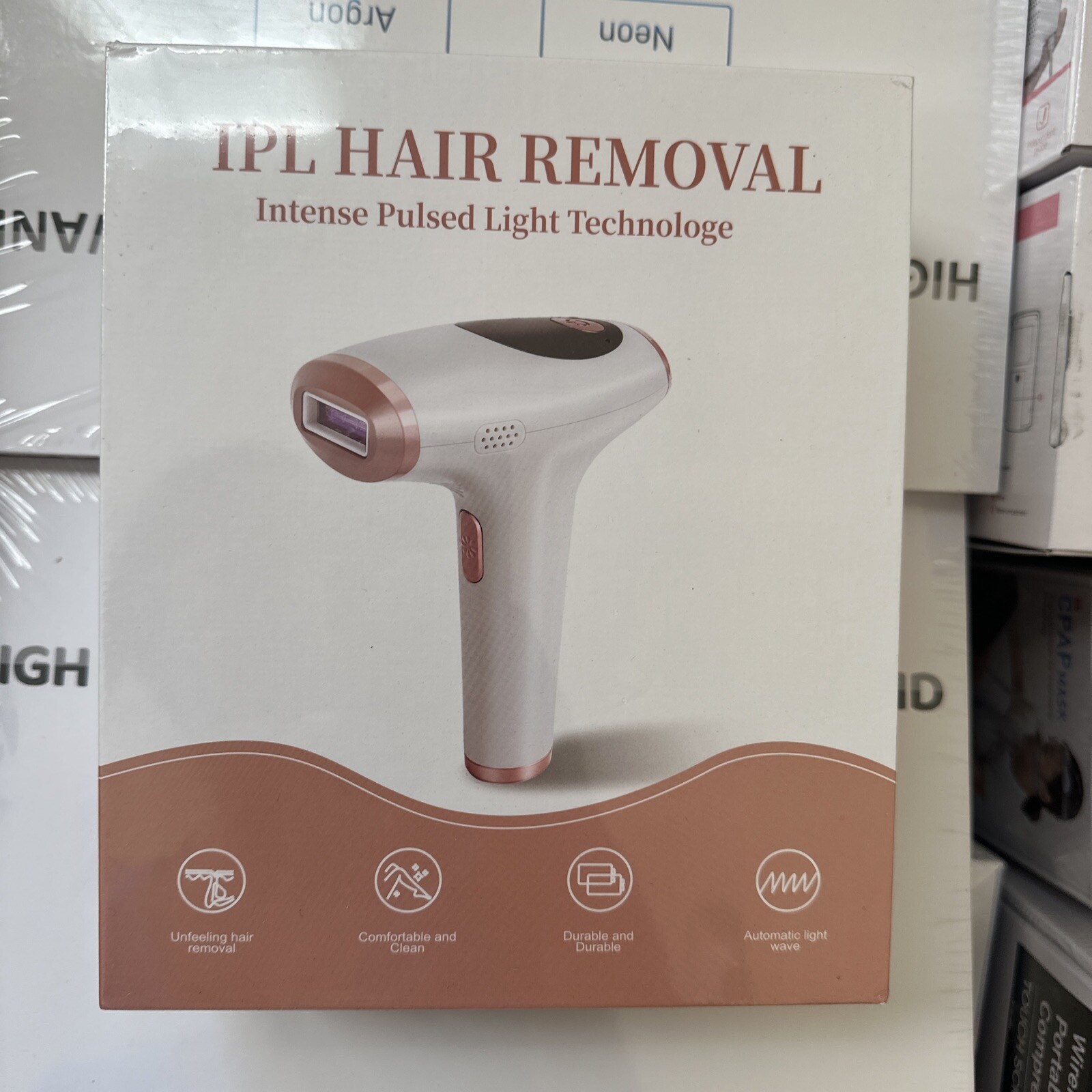 Amzgirl TS6 White Rose Gold 24W Intense Pulsed Light Technology IPL Hair Removal Amzgirl TS6 White Rose Gold 24W Intense Pulsed Light Technology IPL Hair Removal
