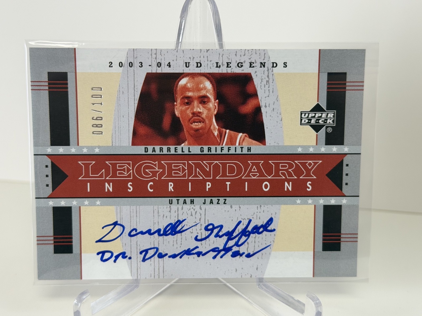 2003-04 Upper Deck Legends DARRYL Griffit Auto Legendary Inscriptions Card / 100 2003-04 Upper Deck Legends DARRYL Griffit Auto Legendary Inscriptions Card / 100