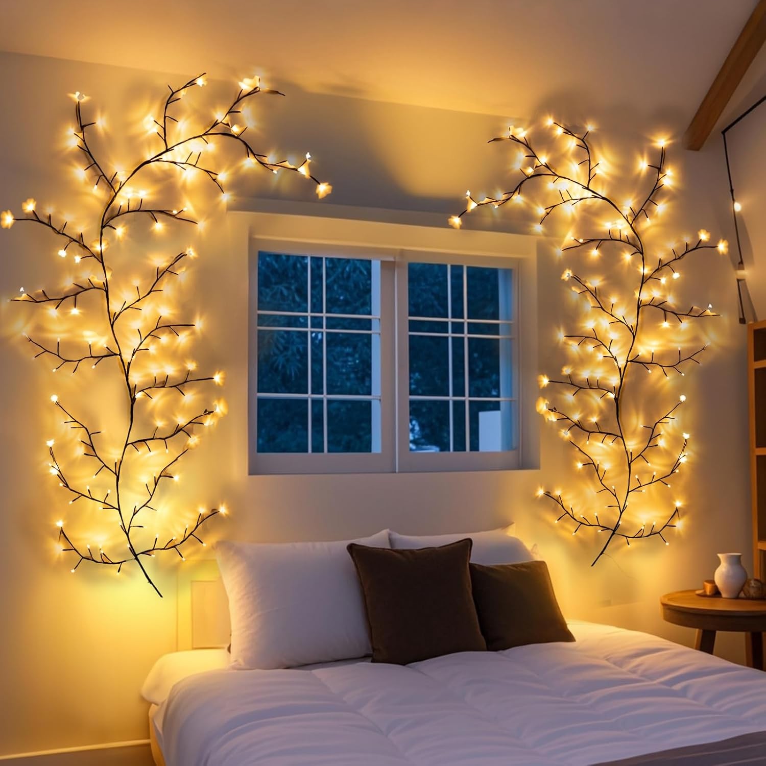 Enchanted Willow Vine Lights with Remote, Christmas Branch Lights with 144 LED