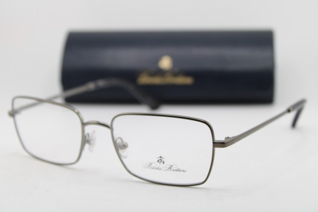 NEW BROOKS BROTHERS BB 1092 1001 GUNMETAL BLACK AUTHENTIC EYEGLASSES 55-18