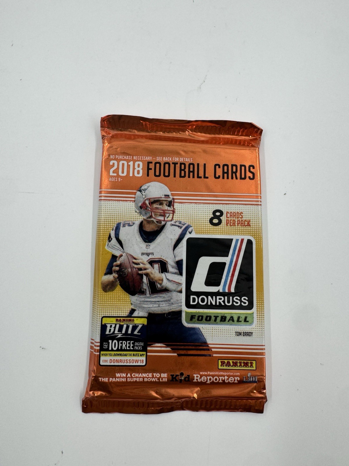 2018 Donruss Football 8 Card Retail Pack Factory Sealed 1 Rookie per Pack