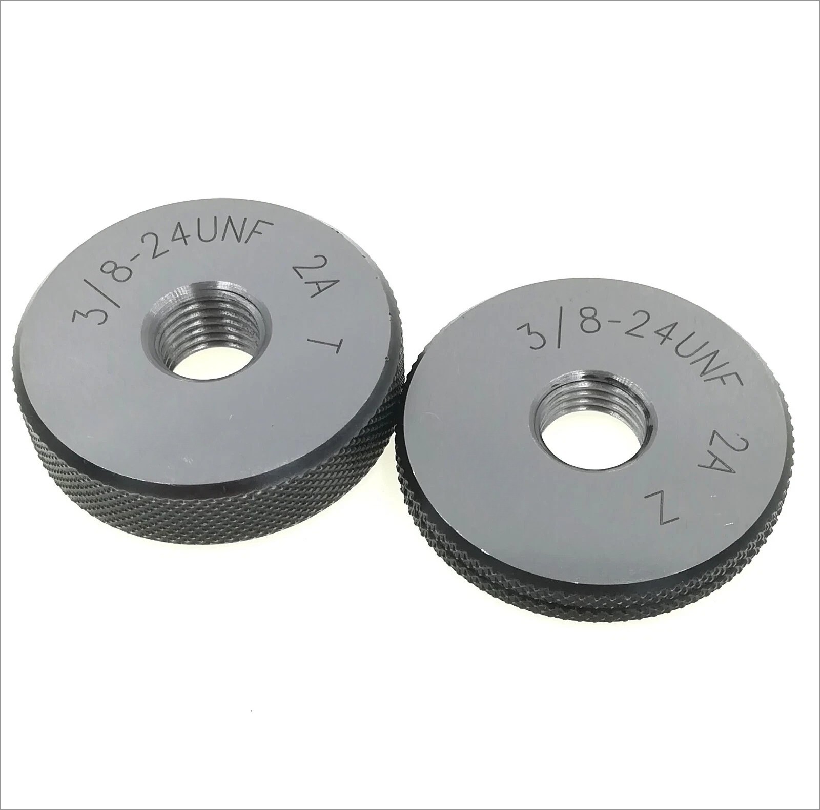 Thread Ring Gages 3/8-24 UNF 2A Go NoGo Threaded Gage Gauge check inspect 3/8 24
