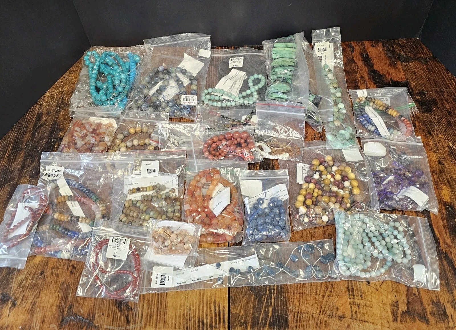 HUGE Estate 31 Pc. Lot  JTV Strands Jewelry Making Gemstones Crystals Craft 