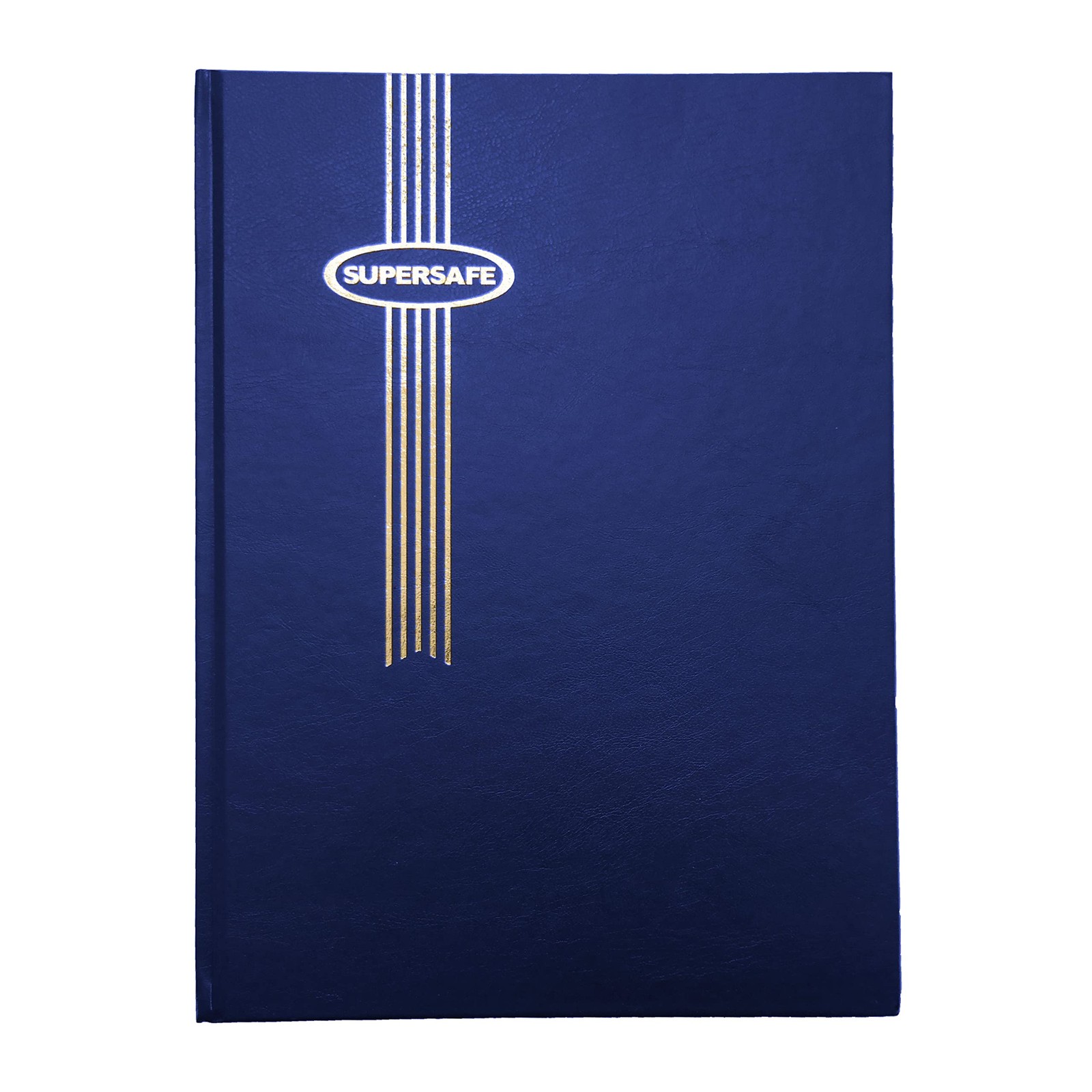 Supersafe Stamp Album Stockbook 8 Double Sided White Pages with Glassine Inte...