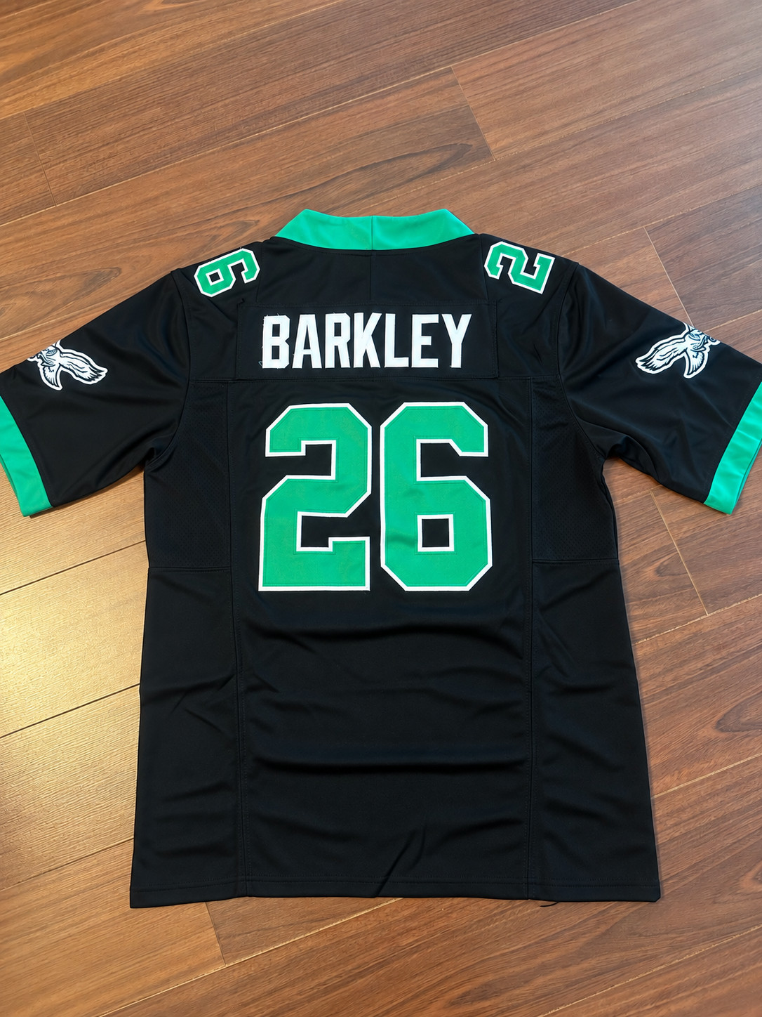 Saquon Barkley Philadelphia Eagles #26 Black Kelly Green Stitched Jersey - NWT