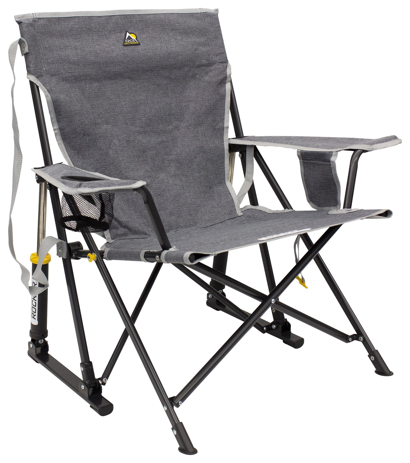 GCI Outdoor 410147 Kickback Rocker Camp Chair - Heathered Pewter