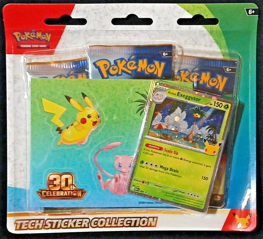 Pokémon 30th Anniversary Celebration Tech Sticker Collection Alolan Exegguto Pokémon 30th Anniversary Celebration Tech Sticker Collection Alolan Exegguto