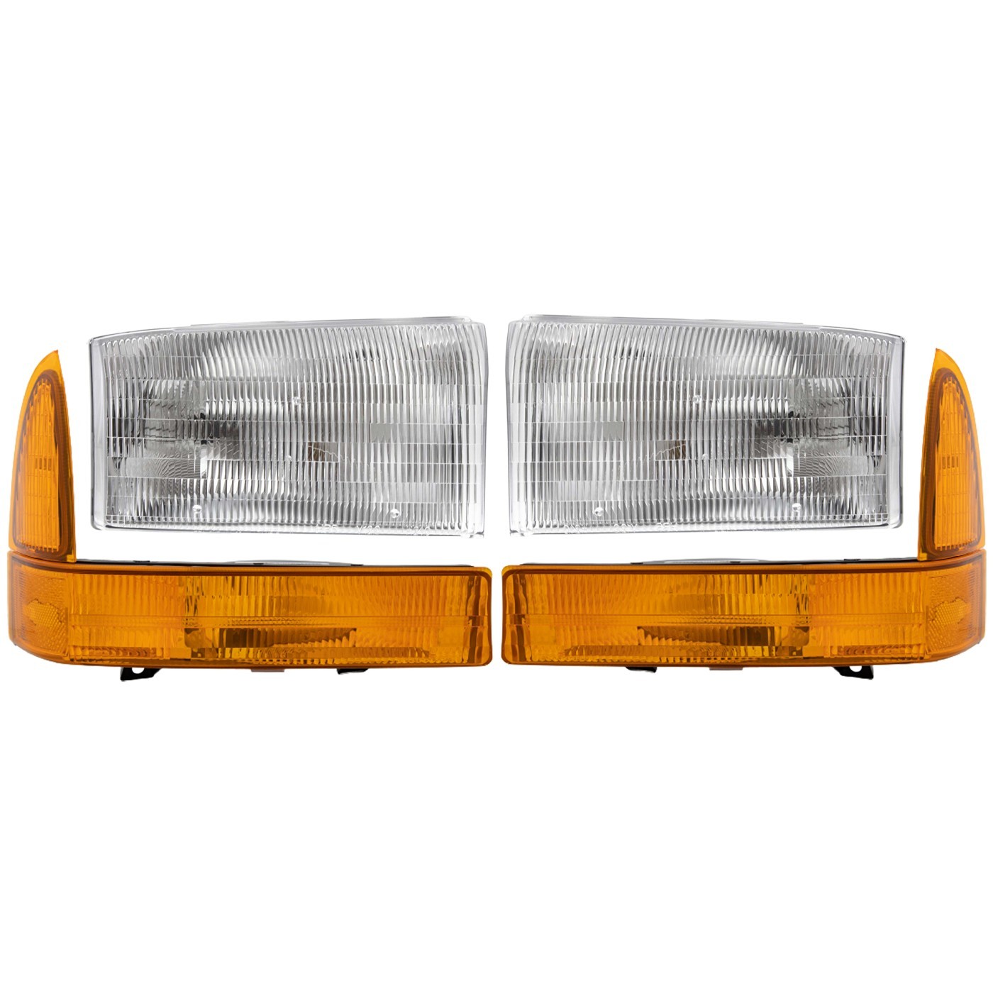 Headlight Kit For 99-01 Ford F-250 Super Duty 00-01 Excursion With Corner Light