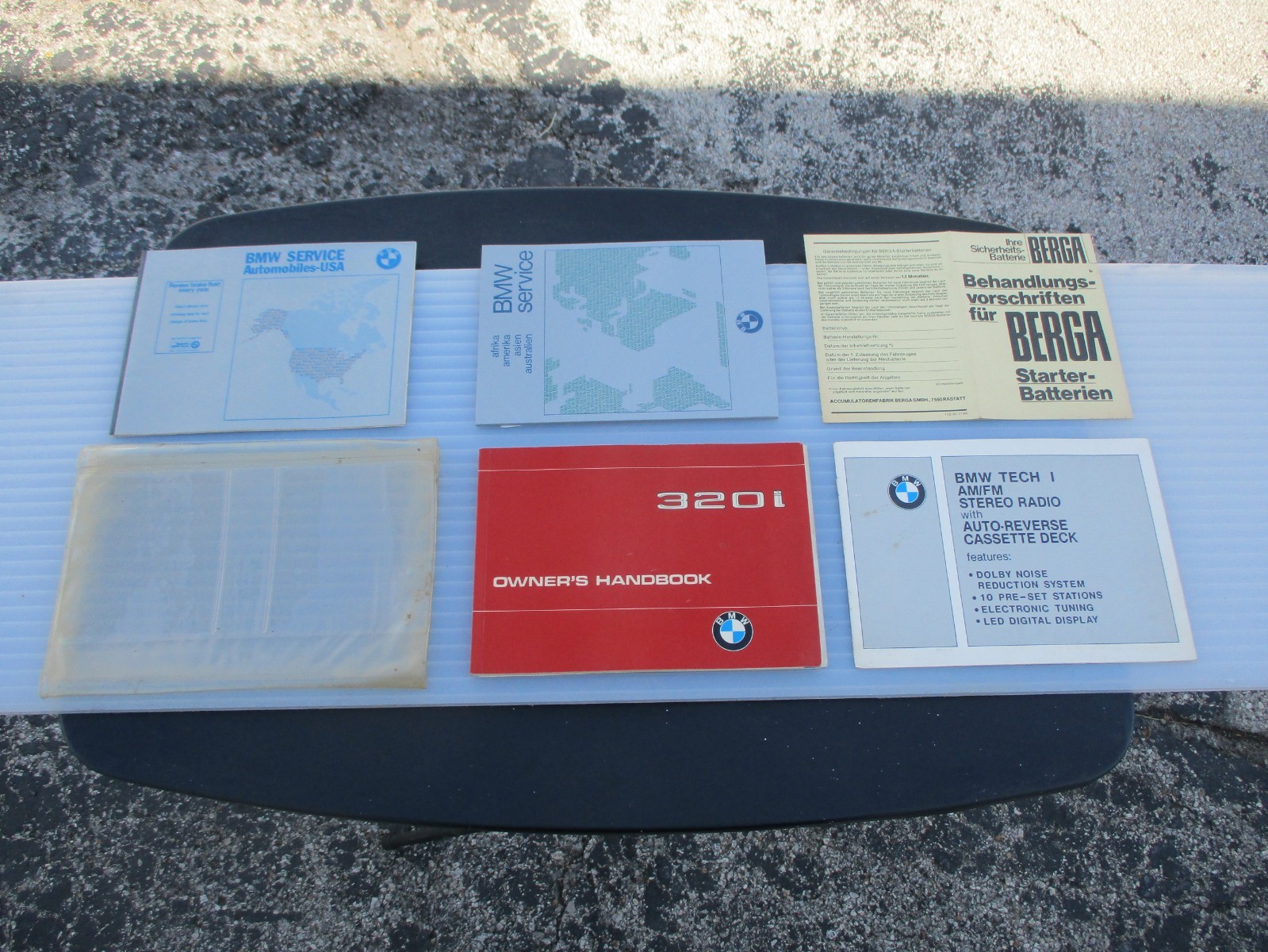 BMW 320i Owner\'s Handbook - Complete Manual Set with Folder - NOT a Reprint 