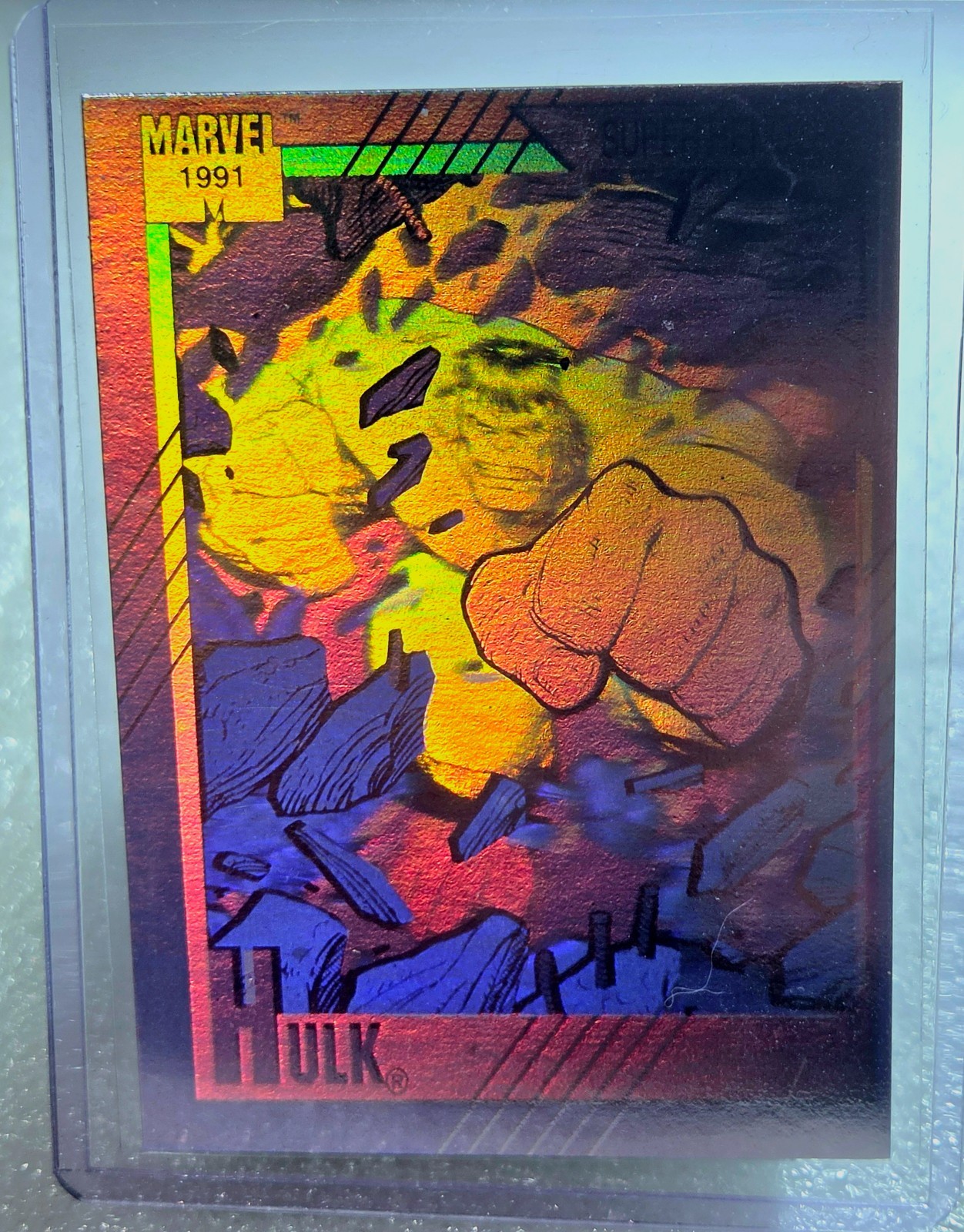 1991 Marvel Universe Series 2 Hulk Hologram #H-2 Chase Card Impel Joe Jusko 1991 Marvel Universe Series 2 Hulk Hologram #H-2 Chase Card Impel Joe Jusko