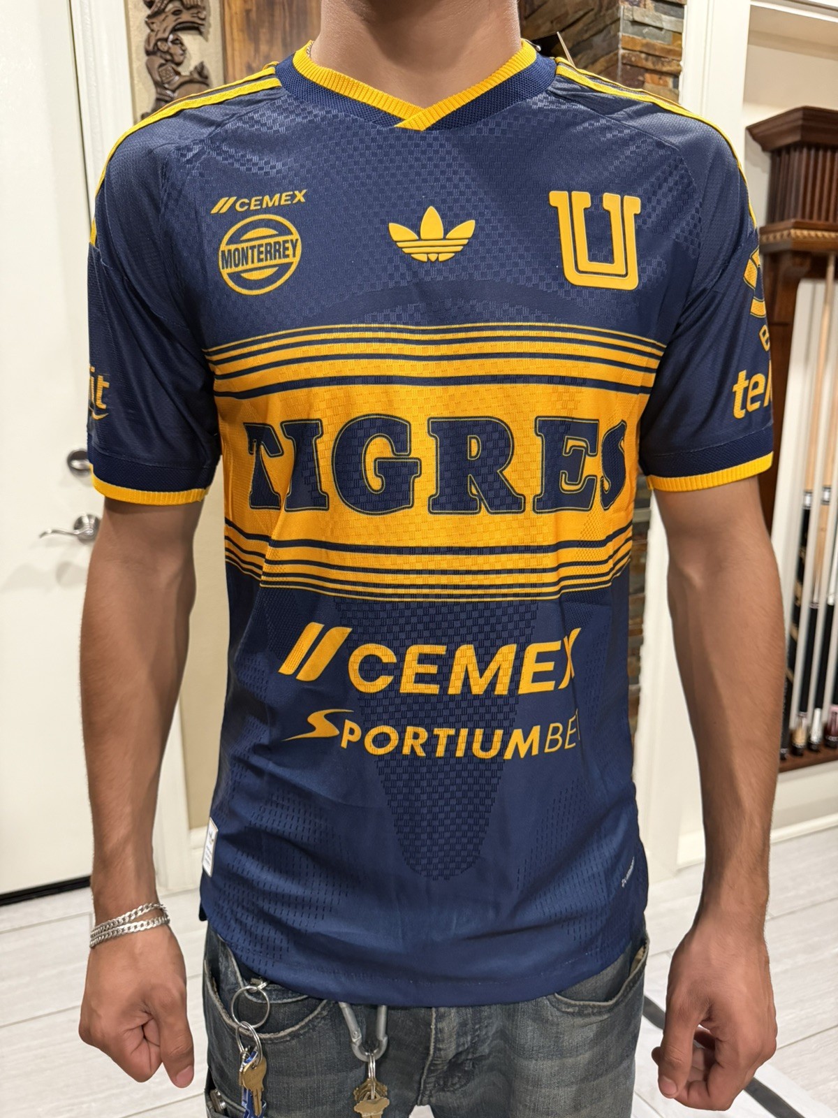 Tigres UANL Mexico 2026/27 Away Visitante Jersey - Navy-Azul Marino Size LARGE 