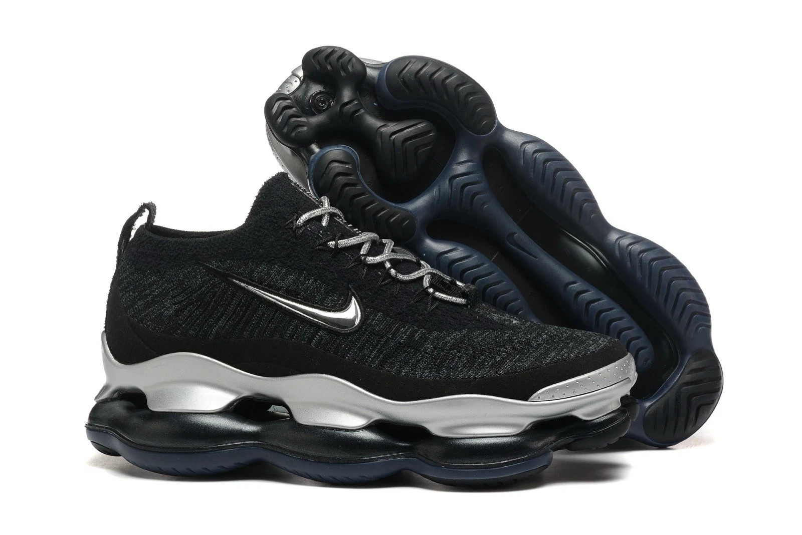 NEW Nike Air Max Scorpion FK Flyknit 2022 Black silver Men Shoes