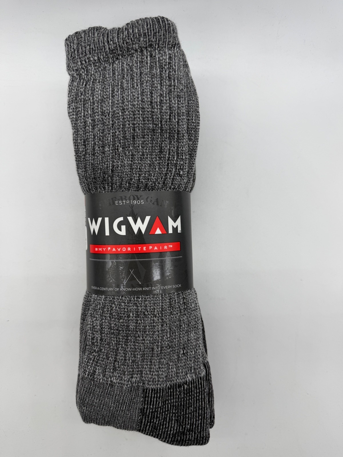 NEW 3 PAIR PACK MENS WIGWAM CREW SOCKS USA MADE GREY X-LARGE M 12-15 NEW 3 PAIR PACK MENS WIGWAM CREW SOCKS USA MADE GREY X-LARGE M 12-15