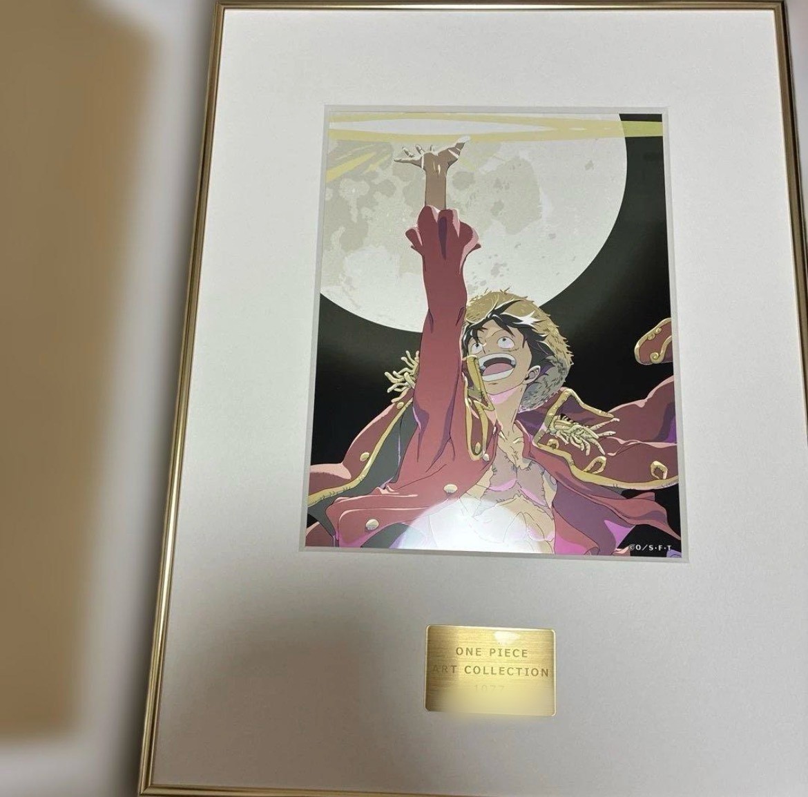 ONEPIECE MUSEE Frame Art Collection Monkey D. Luffy Limited Serial Number Japan ONEPIECE MUSEE Frame Art Collection Monkey D. Luffy Limited Serial Number Japan