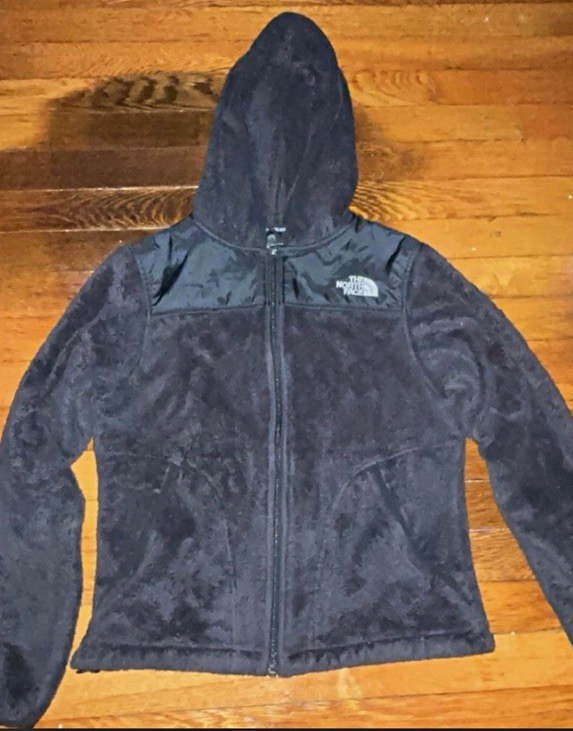 The North Face Women’s XS Black Hooded Full Zip Jacket Long Sleeve Logo The North Face Women’s XS Black Hooded Full Zip Jacket Long Sleeve Logo