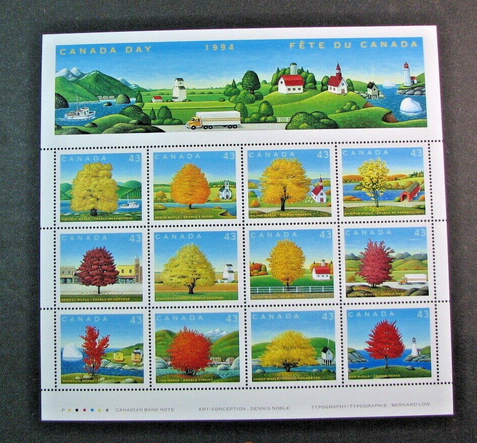 Canada Inscription Sheet Stamp Scott# 1524 Canada Day 1994 MNH L535