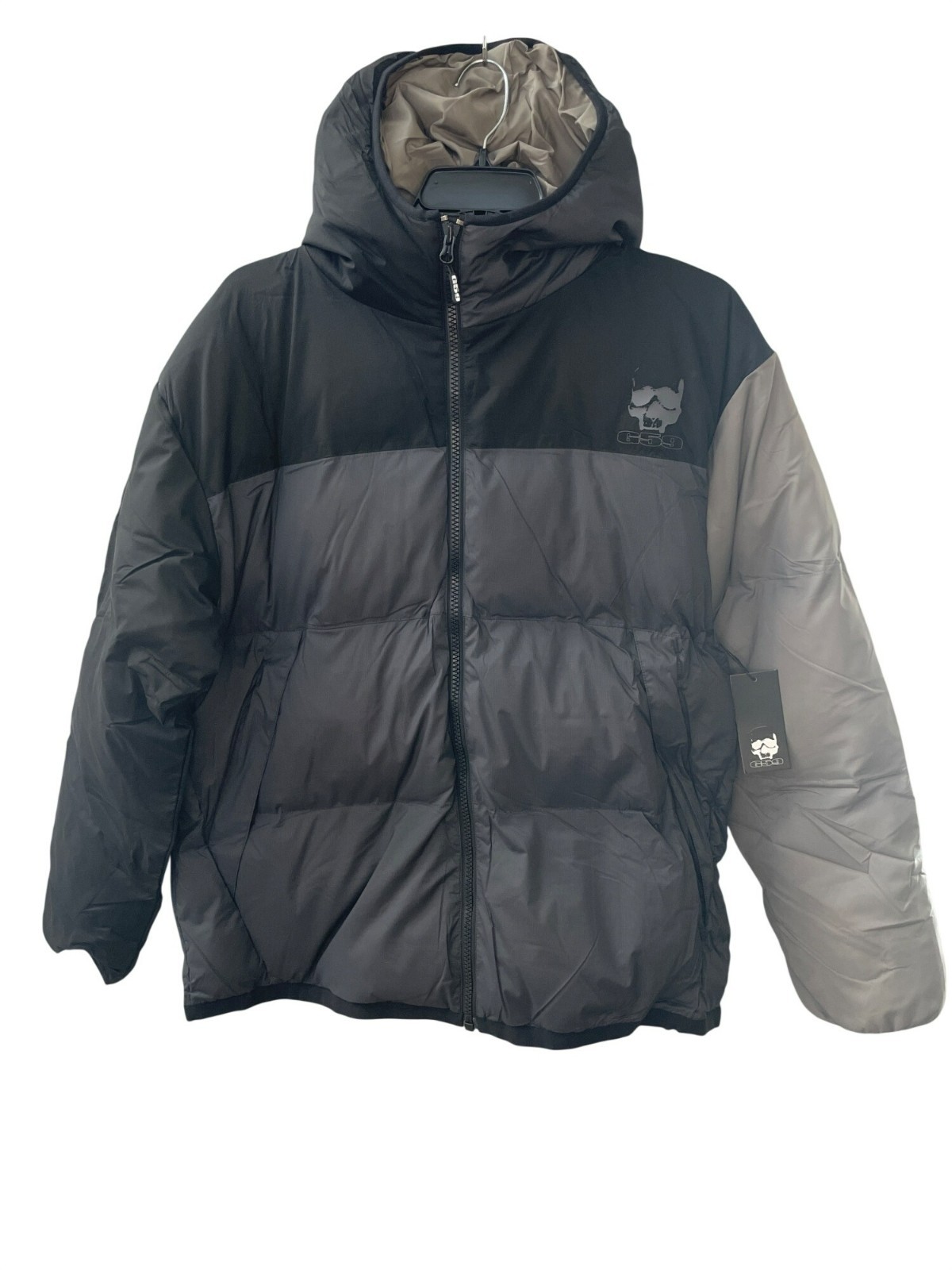 G59 Records $uicideBoy$ Poly Down Jacket Hooded Black Men\'s Size XL NWT