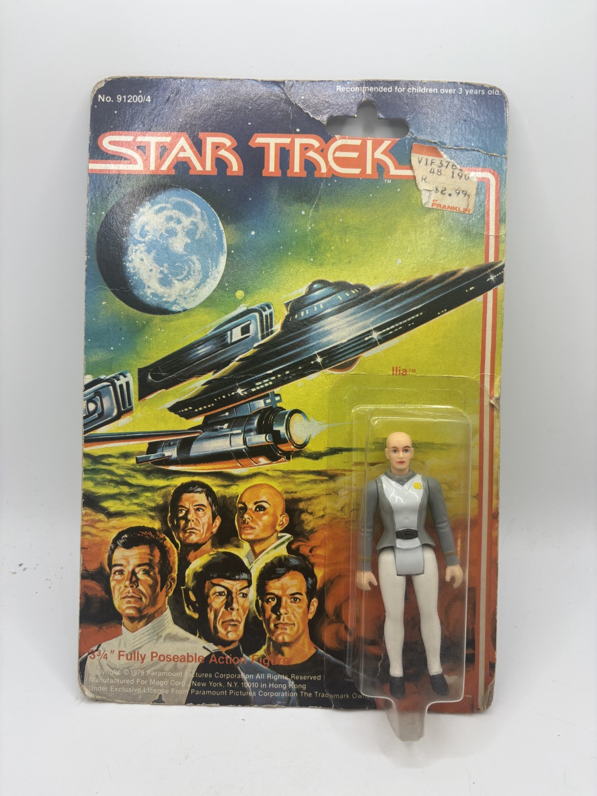 Vintage 1979 Star Trek Ilia Fully Poseable Action Figure Mego Corp. 91200/4
